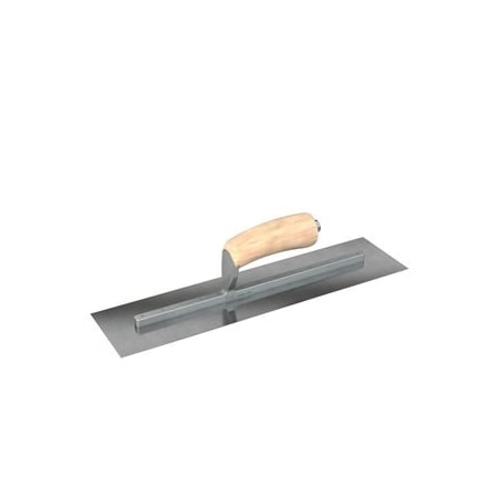 Bon 66-220 Finish Trowel, Square, Carbon Steel, 11 X 4, Wood